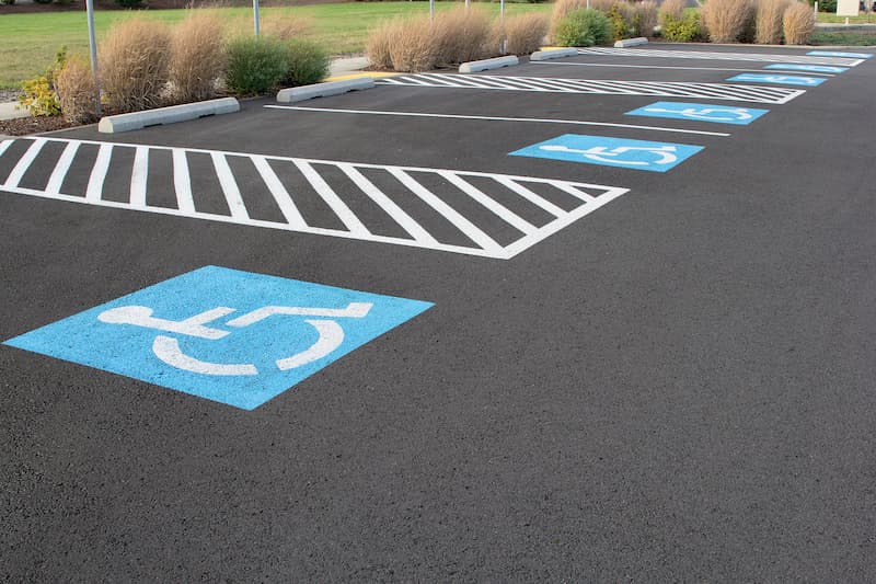 Parking lot striping job 4