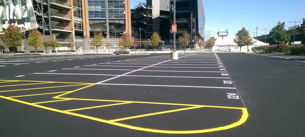 Parking lot striping job 5